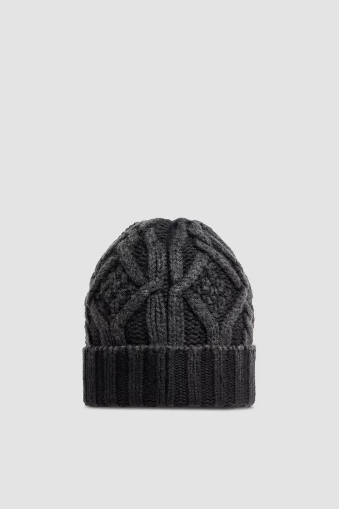 Black Moncler Beanie