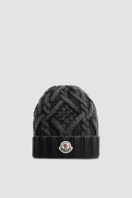 Black Moncler Beanie