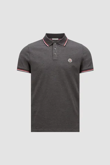 Dark Grey Cotton Piquet Moncler Shirt