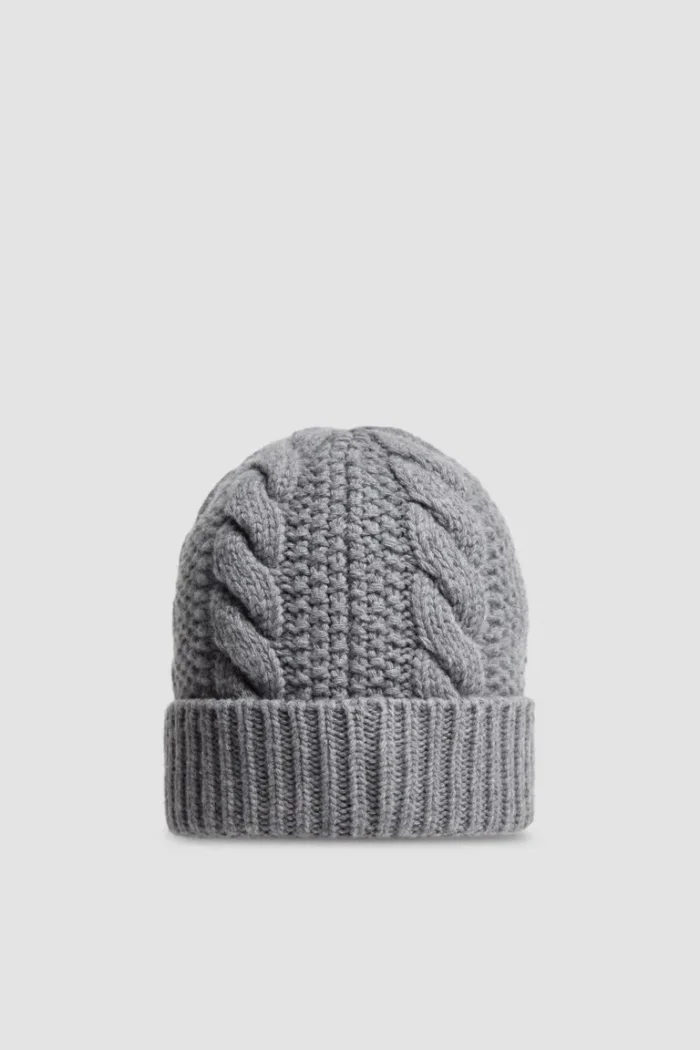 Grey Moncler Beanie