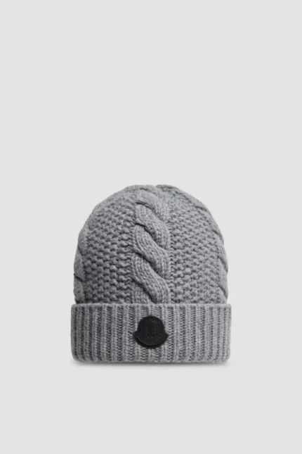 Grey Moncler Beanie