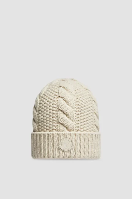 Light Beige Moncler Beanie