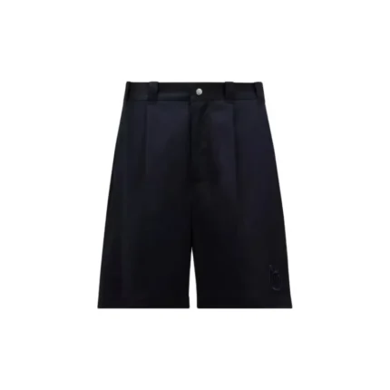 Moncler Gabardine Bermuda Blue Shorts