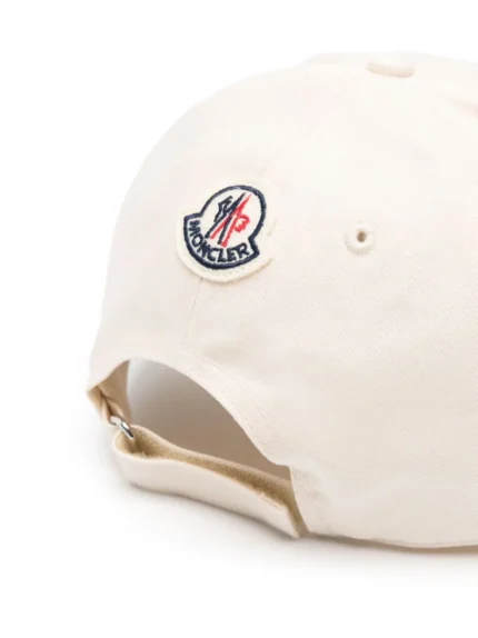 Moncler Logo Embroidered Cotton Hat