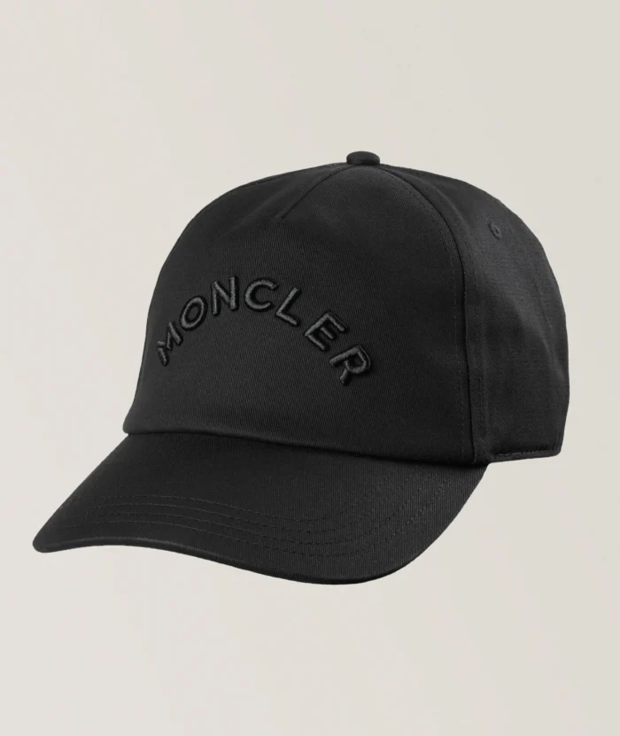 Moncler Logo-Mmbroidered Cotton Hat