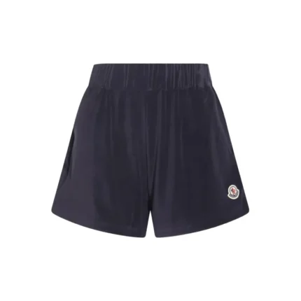 Moncler Logo-patch Velour Shorts