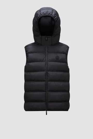 Moncler Valmasque Hooded Black Vest