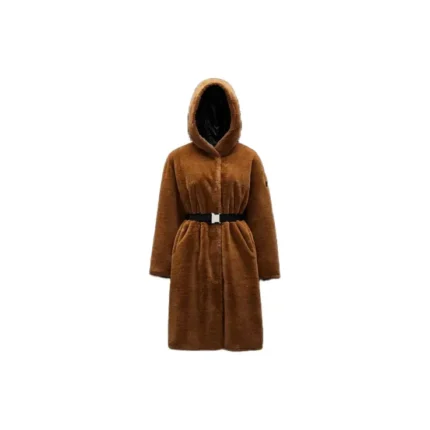 Moncler Women's Brown Belt Coat