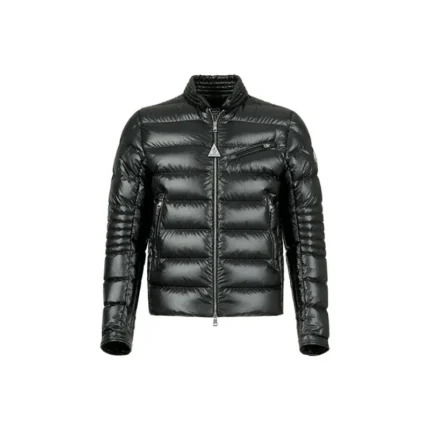 Moncler Zip-Up Men Black Jacket