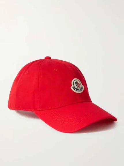 Moncler logo-Applique Red Cap