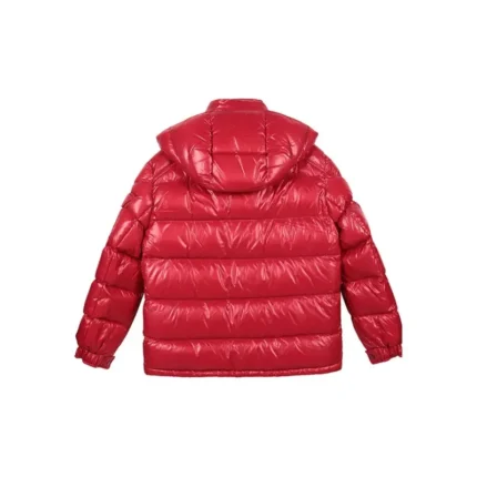 Moncler Quilted Hooded Red Jacket