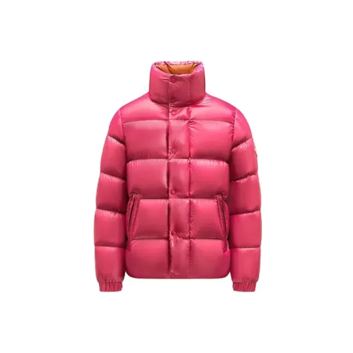 Moncler Down Men Pink Puffer Jacket