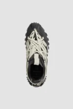 Moncler Megalace Leather Sneakers Black shoes