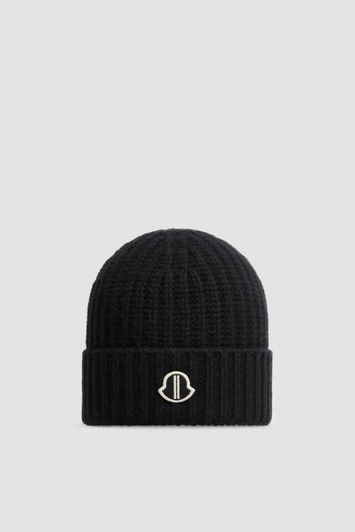 Moncler Cashmere Beanie Black Beanie