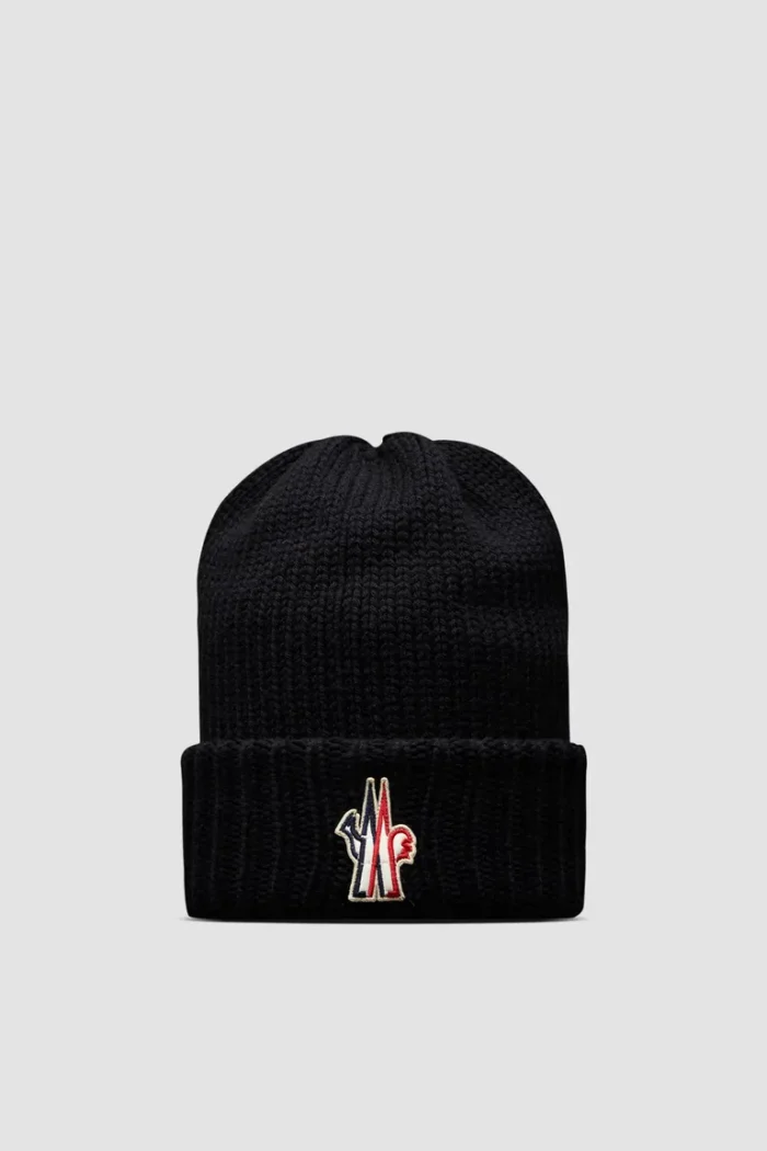 Moncler Wool Beanie Black Beanie