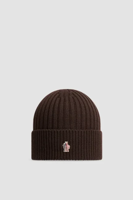 Moncler Wool Beanie Brown Beanie