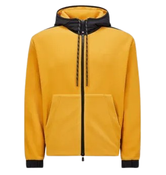 Yellow Moncler Zip Up Hoodie